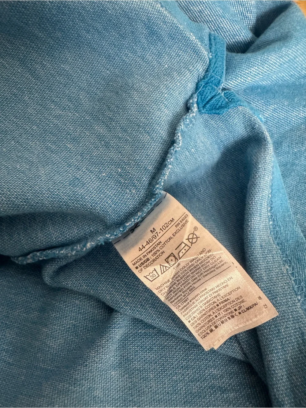 Banana Republic Soft Blue Polo Shirt‎